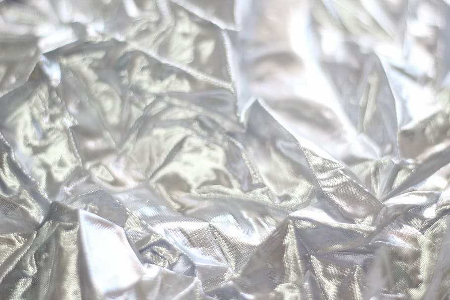 gray satin textile, texture, silver, brightness, crumpled, full frame HD wallpaper