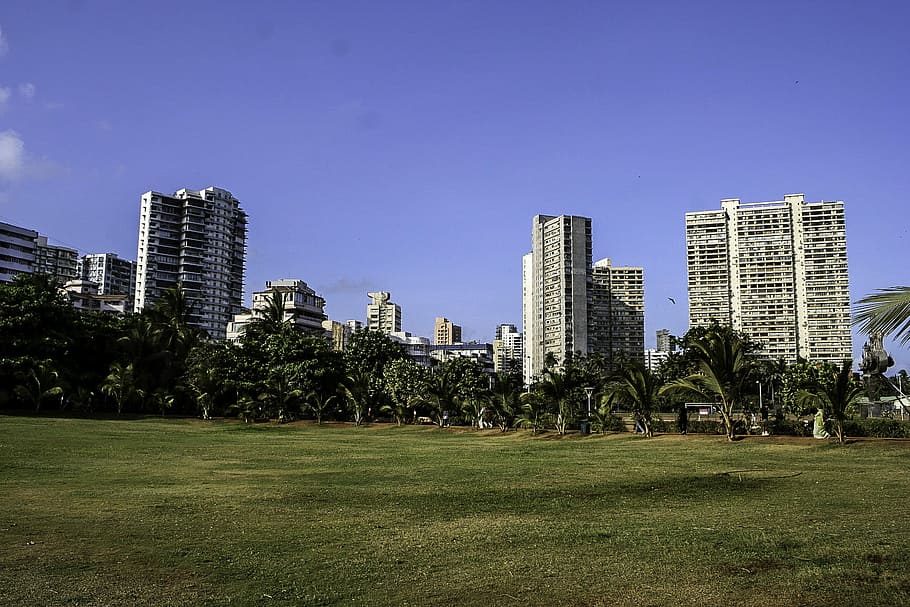 Priyadarshini Park at Nepean Sea Road in Mumbai, India, buildings, HD wallpaper