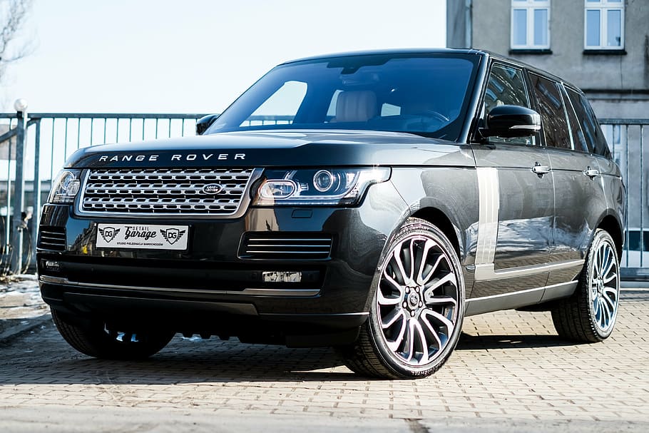 black Land Rover Range Rover SUV, car, truck, vehicle, 4x4 HD wallpaper