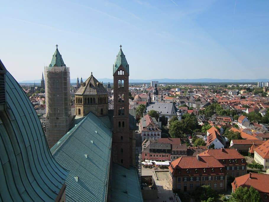 speyer, cathedral, exterior, architecture, church, europe, germany HD wallpaper