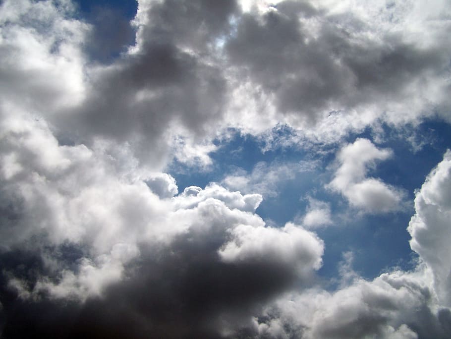 Clouds, Sky, Blue, Weather, Climate, rain, cumulus, atmosphere HD wallpaper