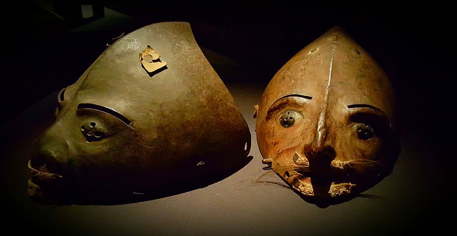 Mask, Museum, Artifact, Exhibition, germany, face mask, indoors, HD wallpaper
