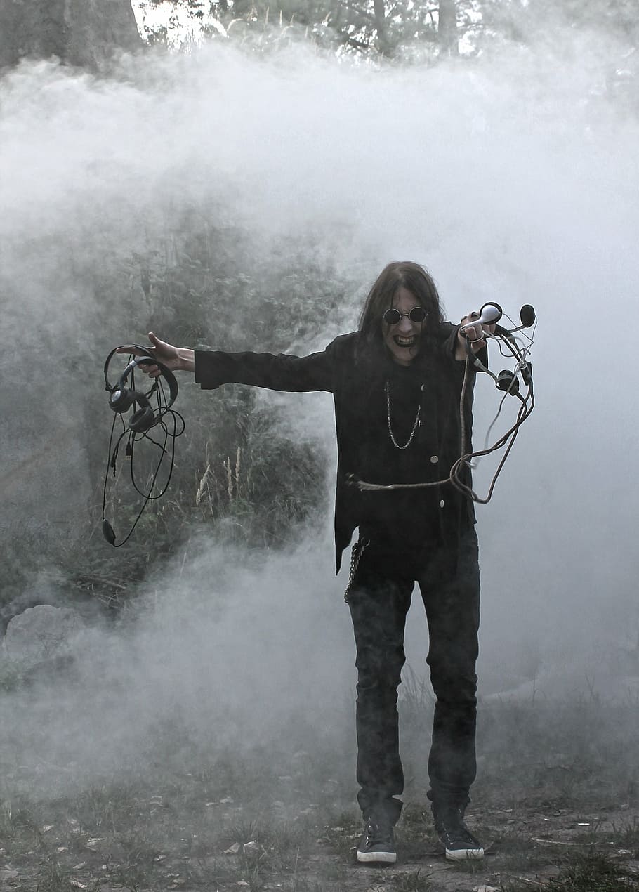 man, smoke, ozzy, one person, front view, standing, smoke - physical structure HD wallpaper