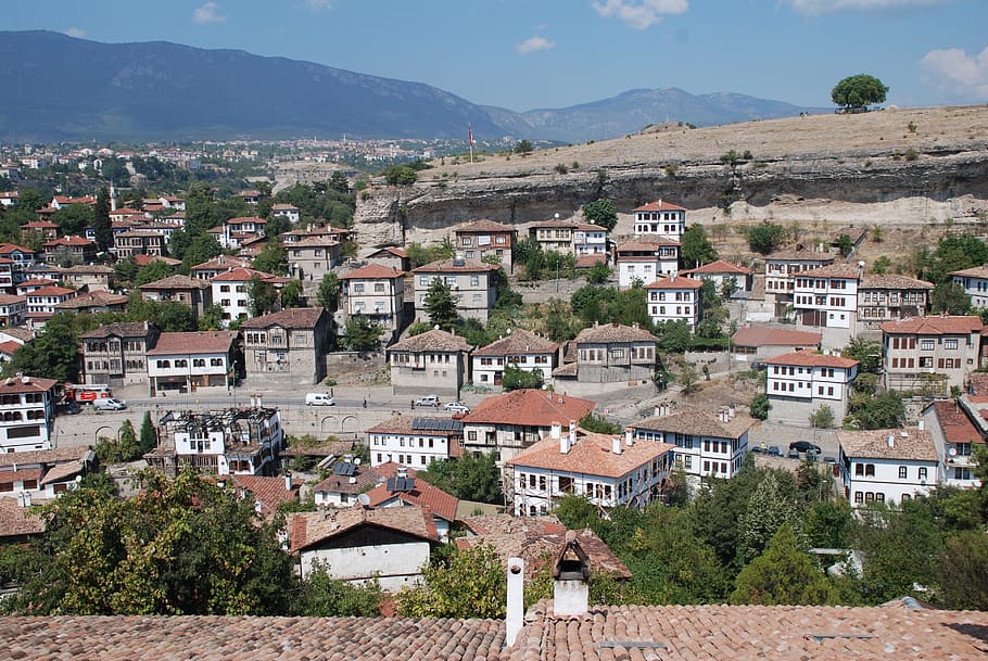 travel, houses of safranbolu, panoramic view of safranbolu, HD wallpaper