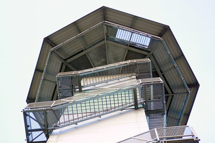 observation tower, platform, building, watching tower, high HD wallpaper