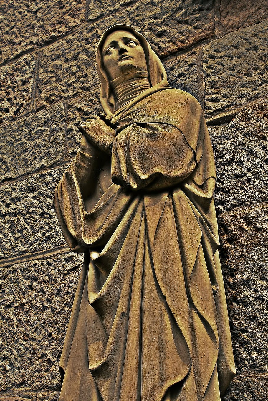maria, pray, faith, figure, statue, church, christianity, sculpture, HD wallpaper