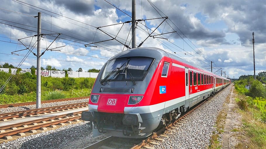 transport system, train, travel, railway, deutsche bahn, ic, HD wallpaper