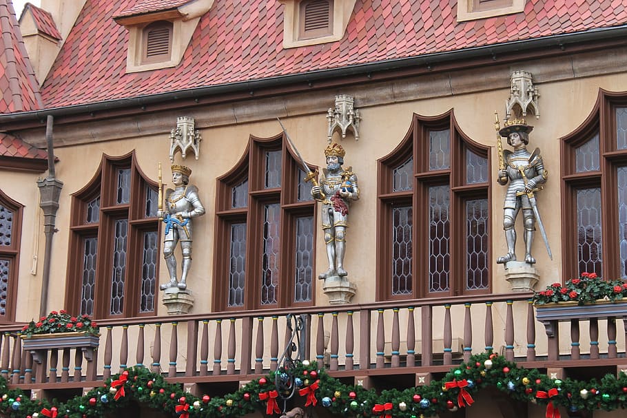 Armor, Sword, Knight, Statue, epcot center, germany, house, HD wallpaper
