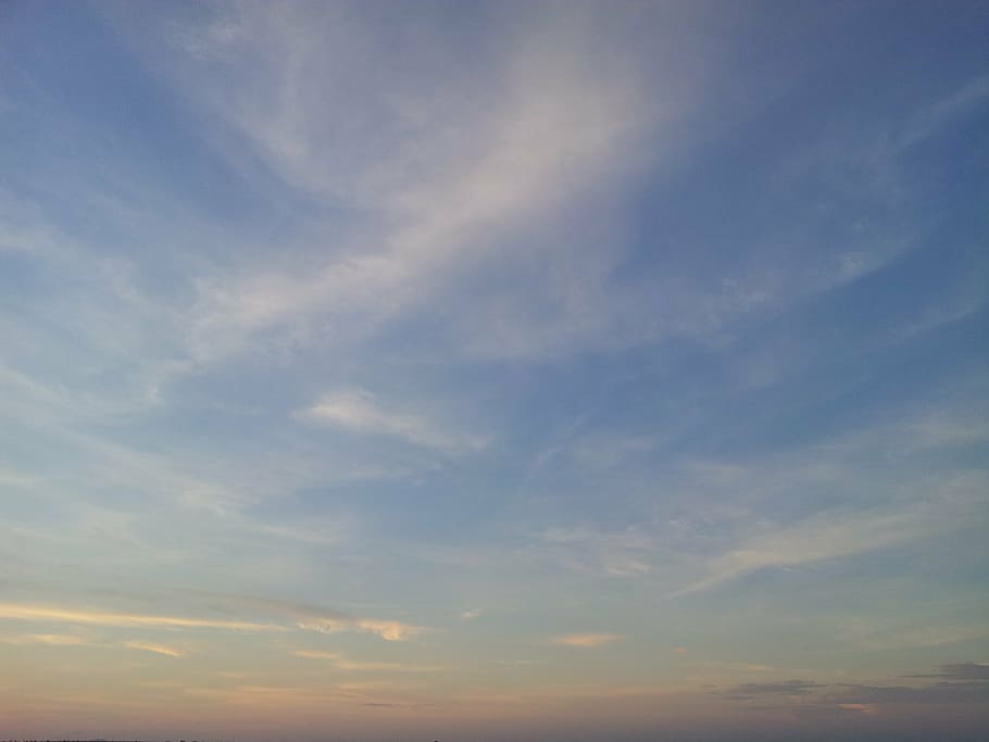 sky, blue, summer, nature, clouds, blue sky, blue sky clouds HD wallpaper