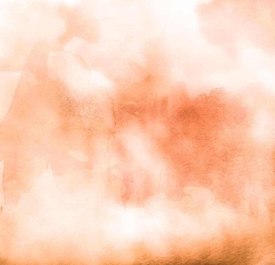 close up photo of orange abstract painting, brown, textile, watercolors, HD wallpaper