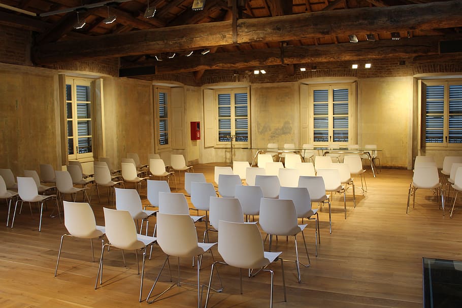 Chairs in conference meeting room, various, business, no People HD wallpaper