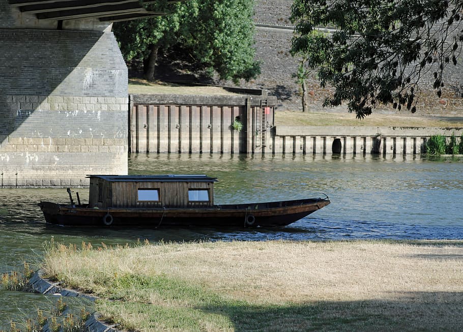 boat, travel, river, plant, water, transportation, mode of transportation HD wallpaper