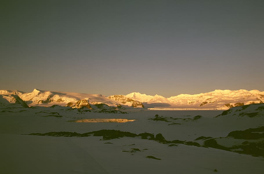antarctic, sunset, glacier, scenics - nature, beauty in nature HD wallpaper