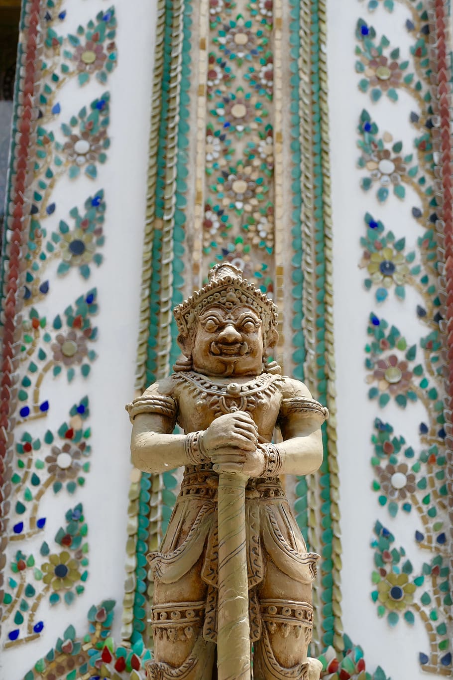 buddhism, protectors, wat, temple complex, monastery, thailand HD wallpaper