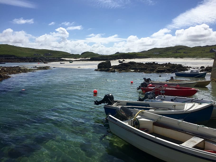 pier, lewis, uig, hebrides, scotland, nautical Vessel, sea HD wallpaper
