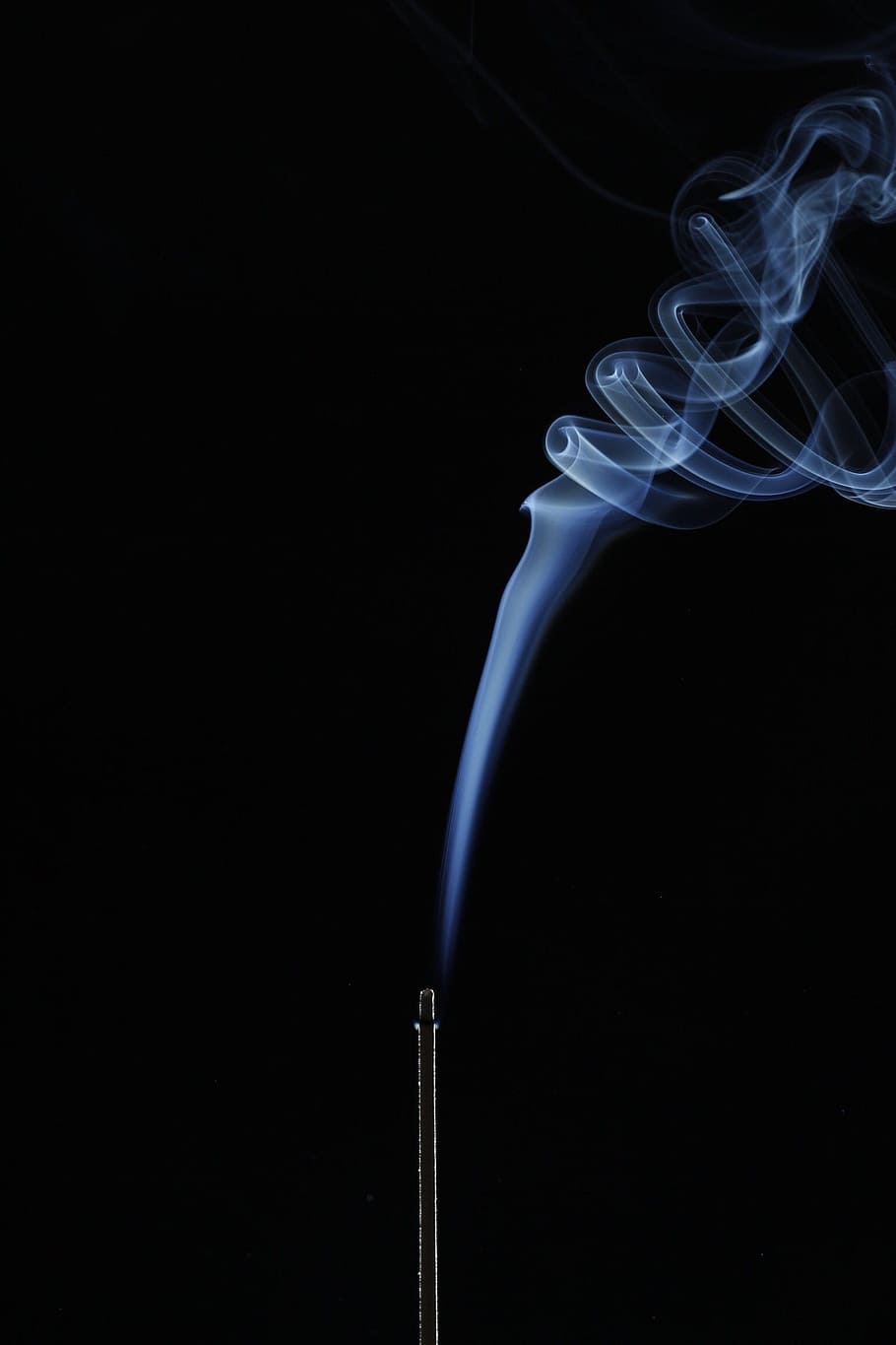 closeup photo stick with smoke, incense, steam, burn, smell, flare-up, HD wallpaper
