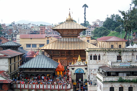 Pashupatinath Temple Famous Hindu Shrine Editorial Photo - Image of hindu,  dedicated: 182562106