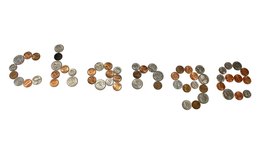 Change Coin Arrangement, word, text, concept, money, coins HD wallpaper