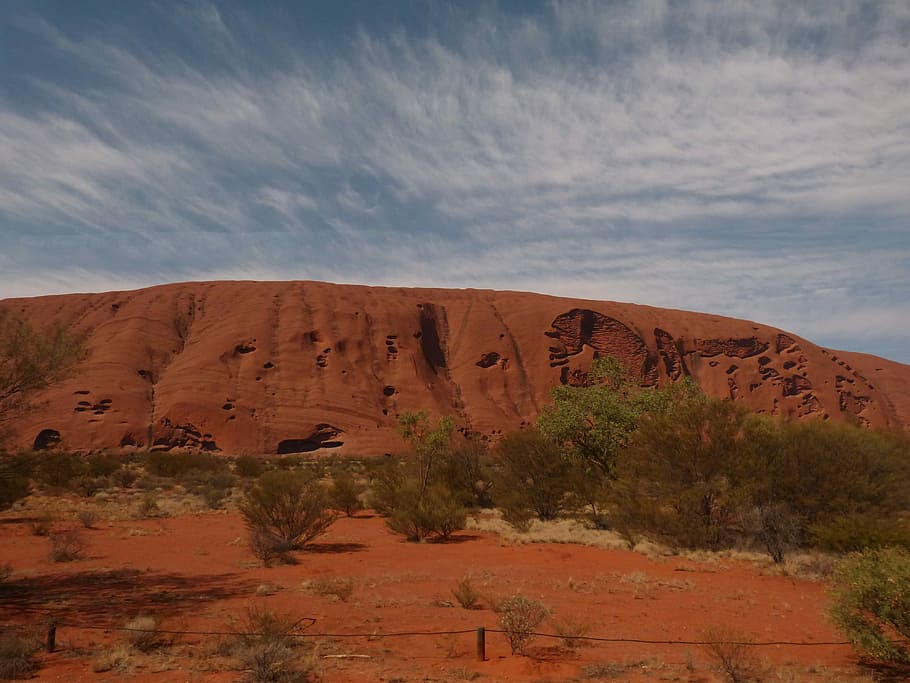 Uluru, Australia, Outback, ayersrock, landscape, places of interest, HD wallpaper