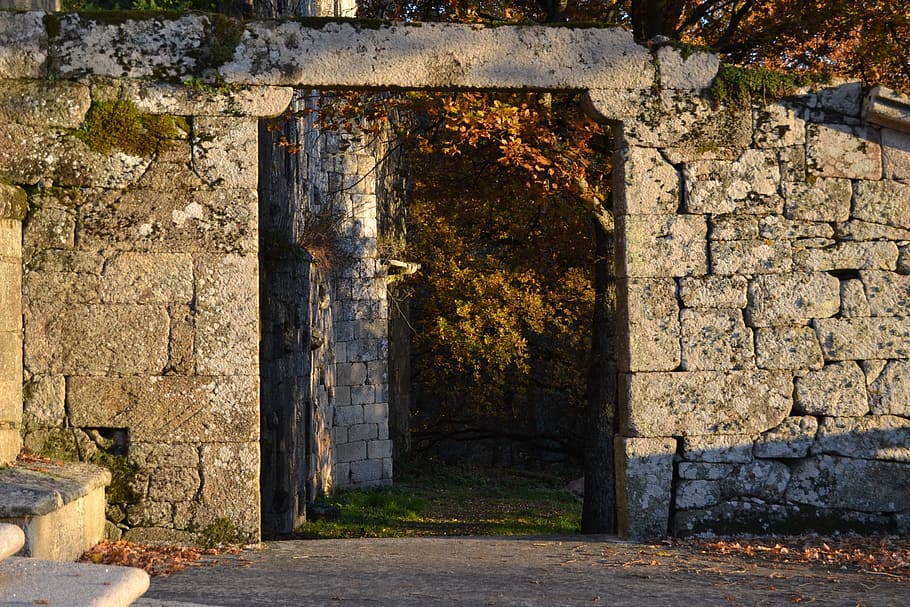 old, stone, wall, architecture, abandoned, brick, outdoors HD wallpaper