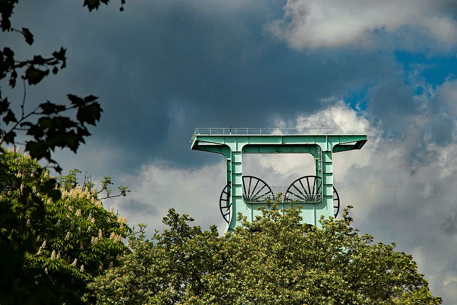 Bochum, Headframe, Mining, Industry, ruhr area, mining museum HD wallpaper