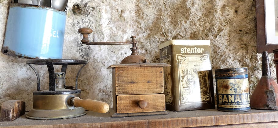 kitchen utensils, old, interior, traditional, container, indoors HD wallpaper