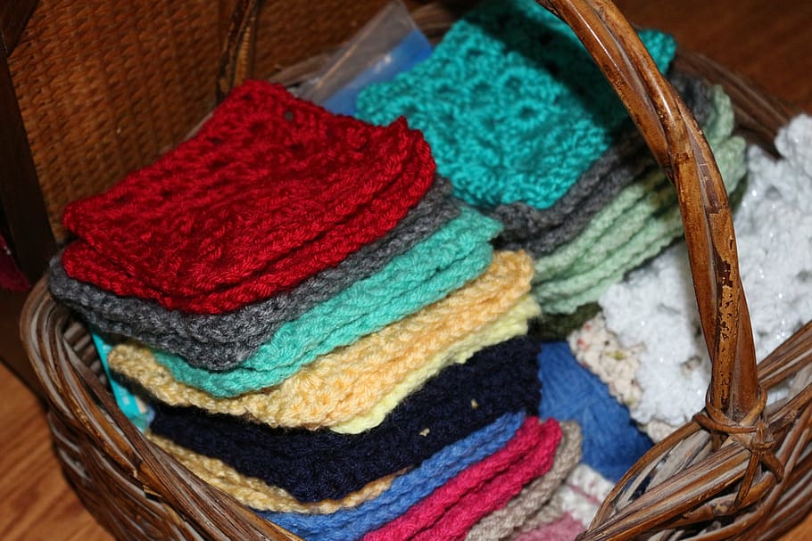 yarn, crochet, crocheted, craft, hobby, colored, textile, wool, HD wallpaper