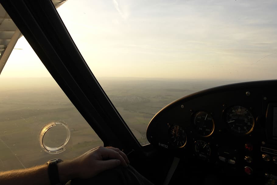 Aircraft, Cockpit, airplane, air vehicle, flying, transportation HD wallpaper
