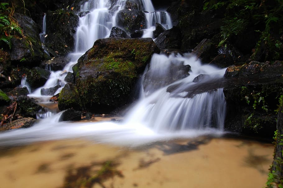 Waterfall, Serra, Brazil, Nature, river, stream, forest, outdoors HD wallpaper