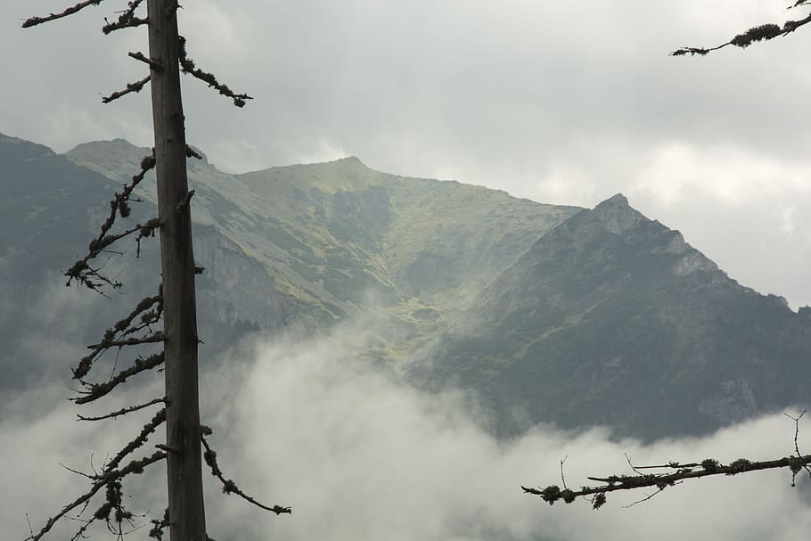 mountains, buried, landscape, sky, beauty in nature, mountain range HD wallpaper