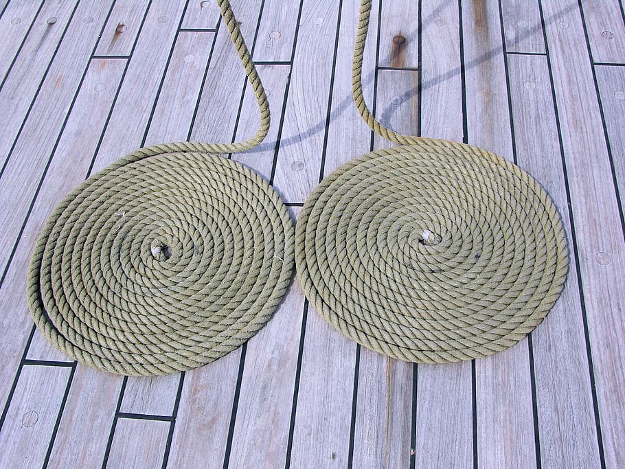 rope, coil, coiled, cord, ship, sailing, equipment, marine HD wallpaper