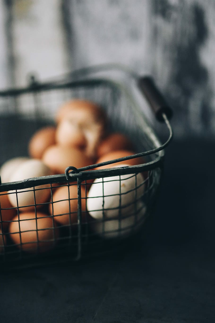 Metal wire basket with eggs, food, food and drink, one animal, HD wallpaper