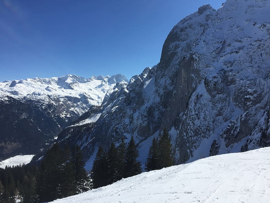 mountain, snow, winter, sunshine, cold temperature, beauty in nature HD wallpaper