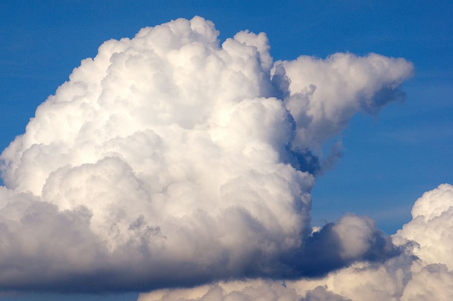 cloud, sky, blue, clouds form, white, cloud - sky, cloudscape HD wallpaper
