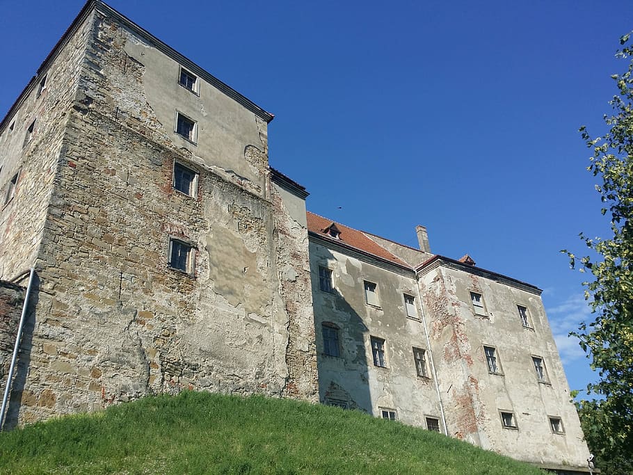 castle, neulengbach, substantiate, blue, fortress, building HD wallpaper