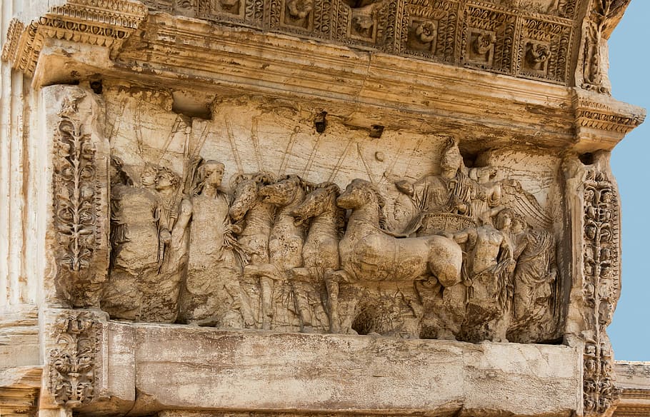 Forum Romanum, Relief, arch titus, jerusalem, ancient, italy, HD wallpaper