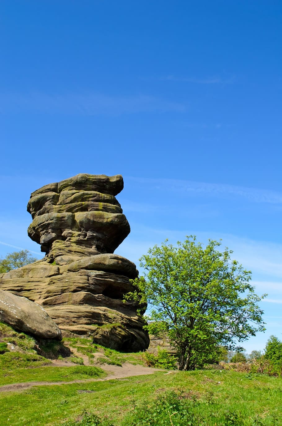 landscape, spring, rock, stone, wall, summer, england, north HD wallpaper