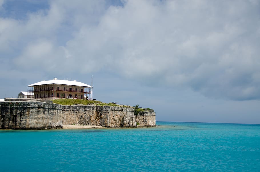 bermuda, ocean, travel, water, sea, sky, built structure, cloud - sky, HD wallpaper