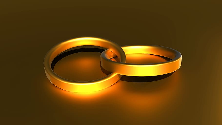 ring, wedding, before, gold, jewellery, golden, connectedness HD wallpaper