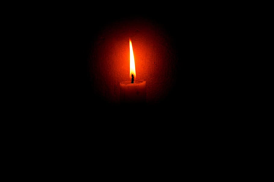 fire, candle, flame, light, wax, heat, candlelight, symbol HD wallpaper