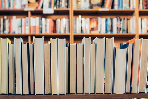 assorted book lot, book arrangement inside library, books, shelf HD wallpaper