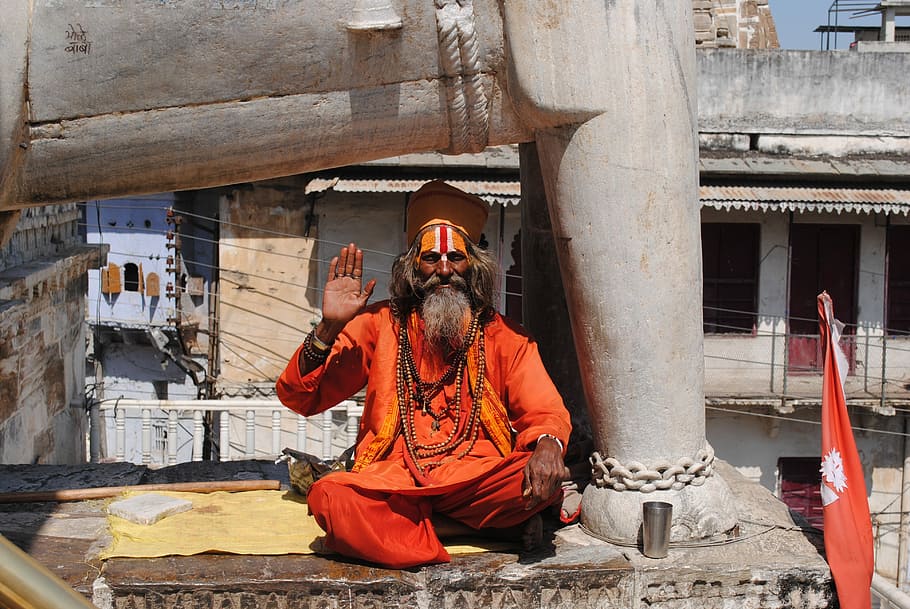 India, Monk, Asia, two people, adult, religion, adults only HD wallpaper