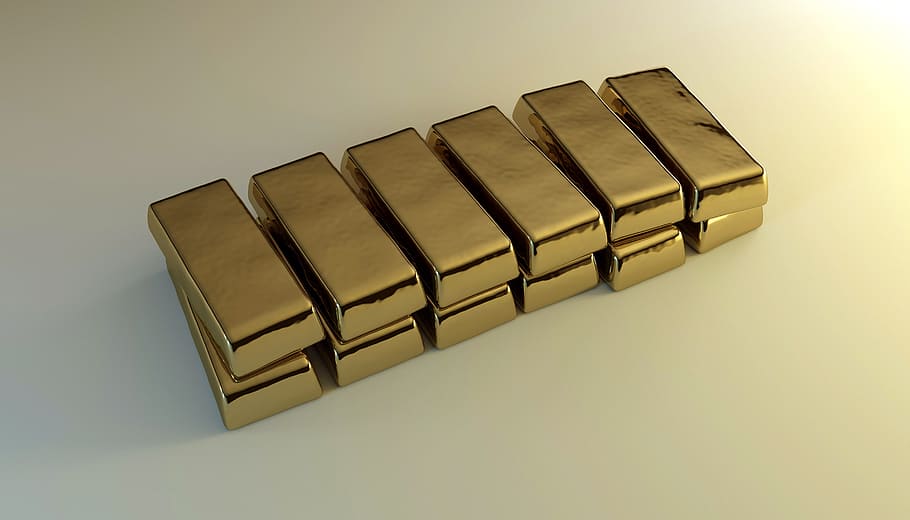 HD wallpaper: gold, bars, bullion, feingold, wealth, profits, values, save - Wallpaper Flare