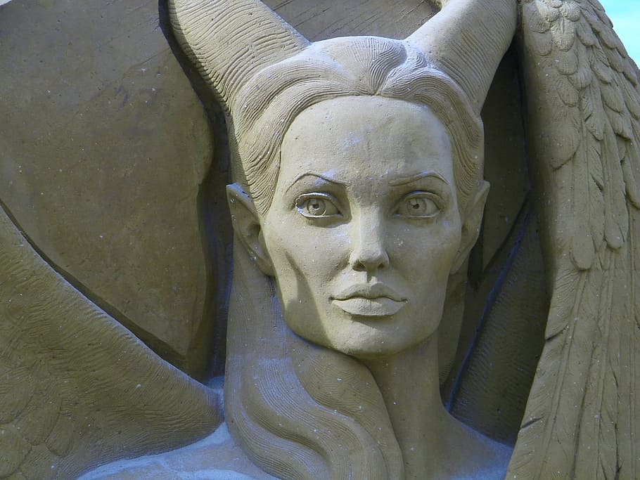 Angelina Jolie statue, festival, sand sculptures, the touquet, HD wallpaper