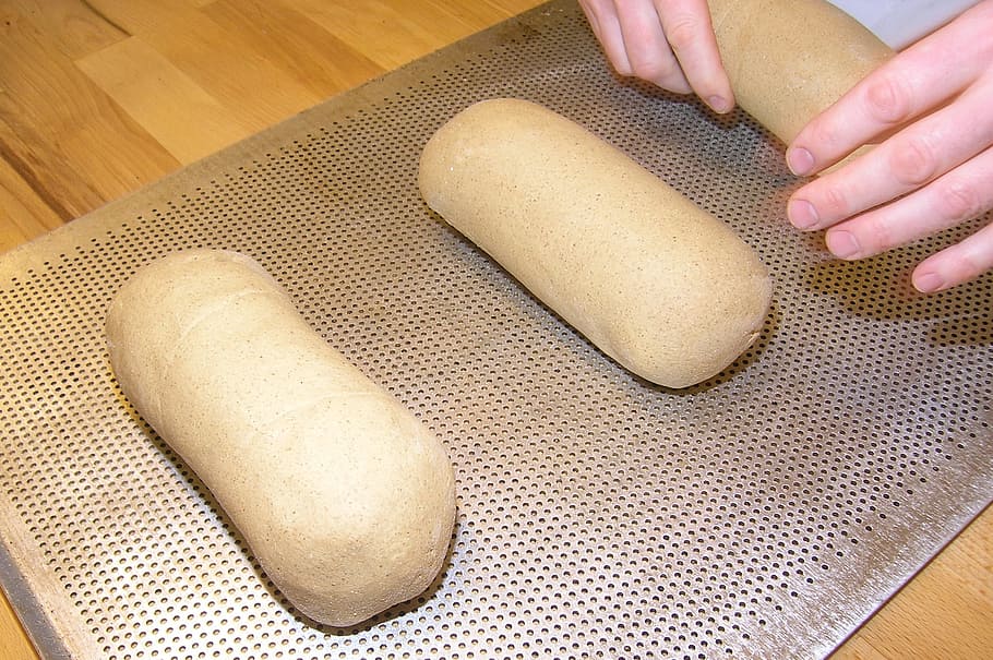 Person Making Brown Bread, baker, baking, close-up, dining, dough, HD wallpaper
