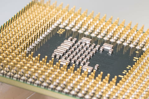 computer CPU unit, processor, macro, pen, pin, electronics HD wallpaper