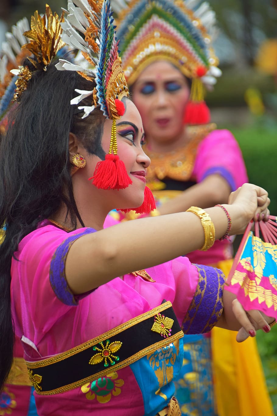 Bali, Indonesia, Travel, Temple, temple dancer, tradition, traditionally, HD wallpaper