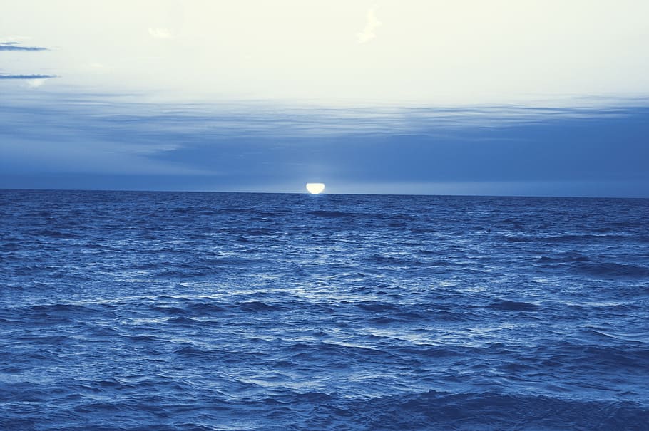 body of water, sunset, evening, tropical, landscape, seascape HD wallpaper