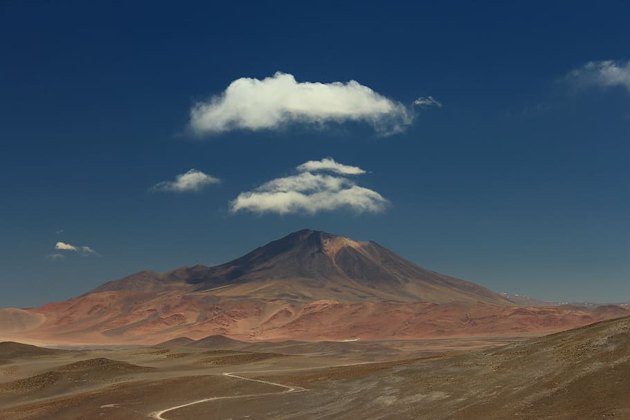 time lapse photography of clouds over mountain, highland, sky HD wallpaper