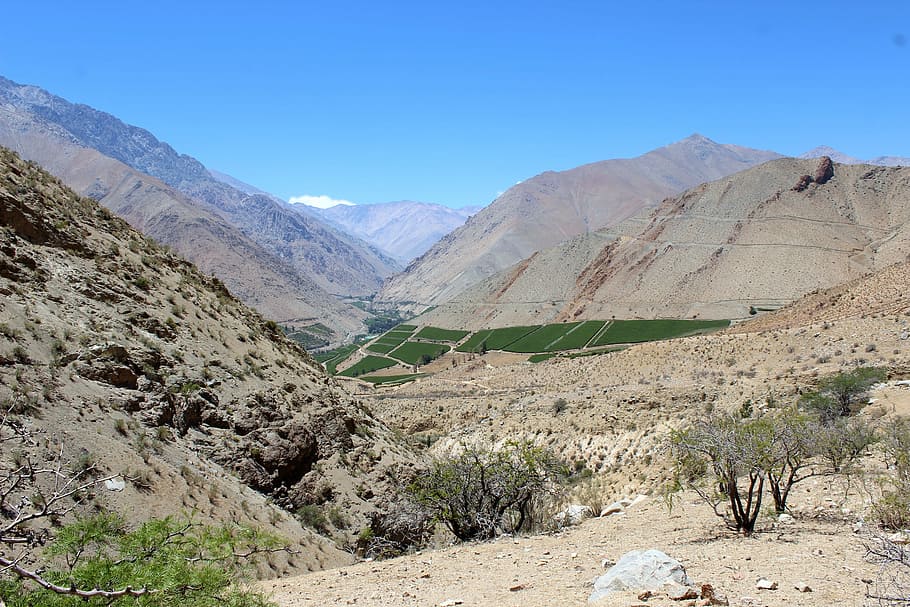 mountain, chile, elqui, large, mountain range, landscape, scenics - nature HD wallpaper